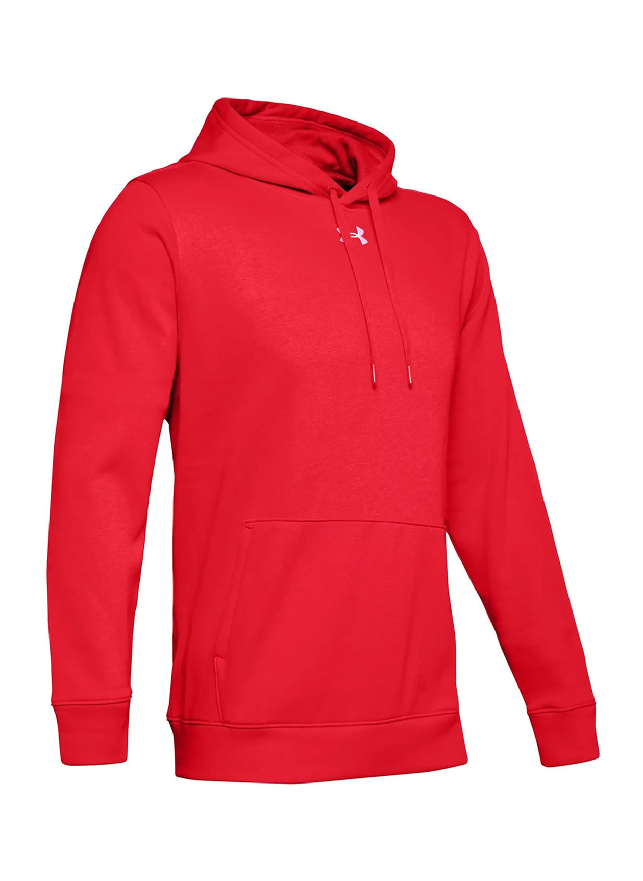 Under Armour Men s White Graphite Hustle Fleece Hoodie 1300123