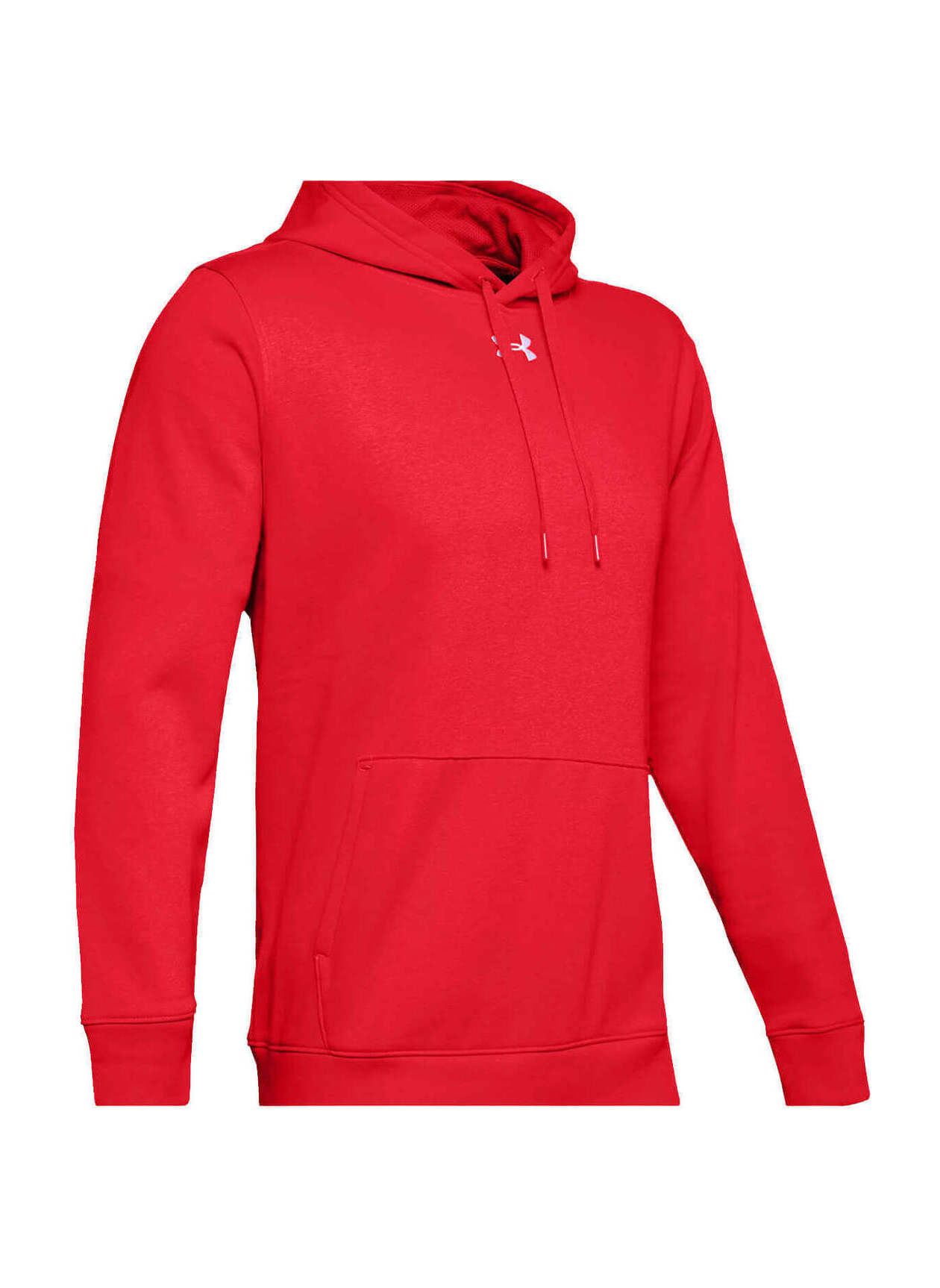 Red White Under Armour Hustle Fleece Hoodie Men s 1300123