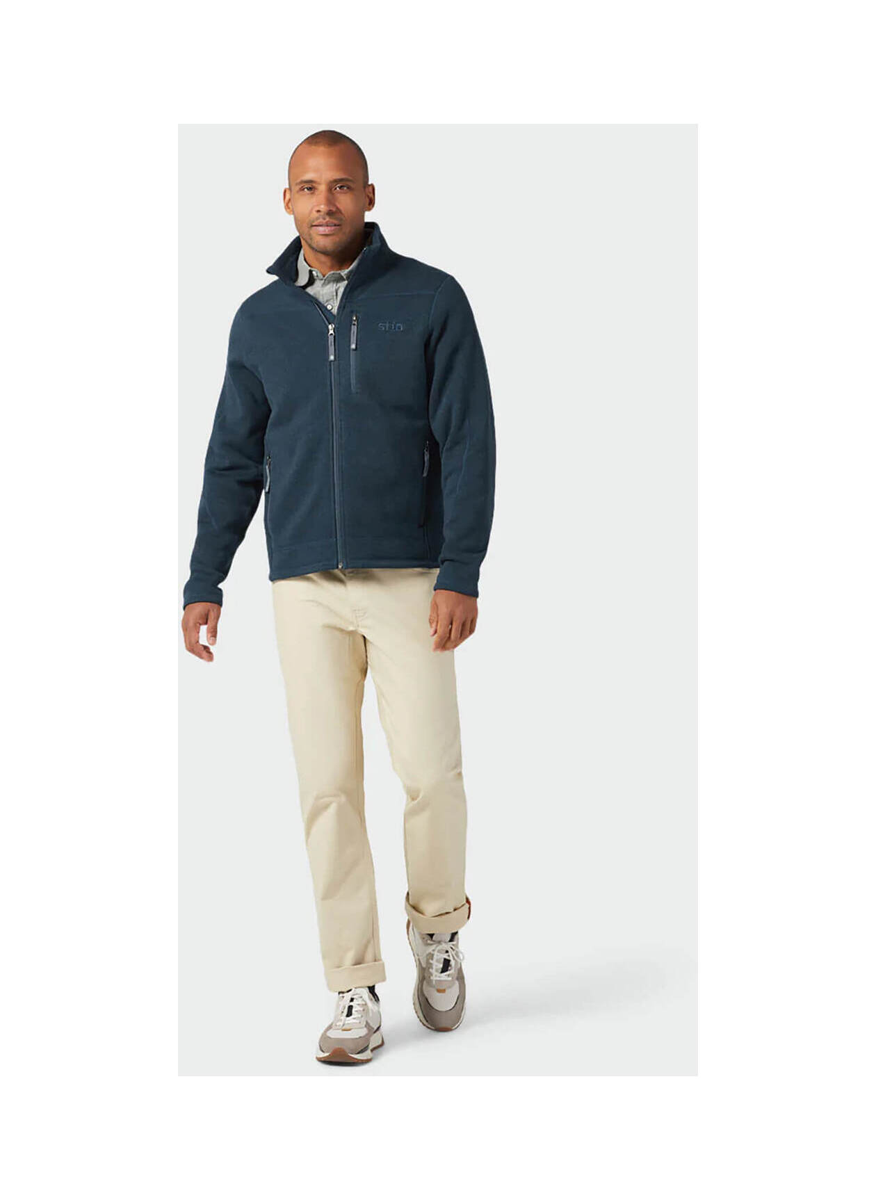 Stio Wilcox Sweater Fleece Jacket Men's Mountain Shadow 200049 Stio Wilcox Sweater Fleece Jacket Men's Mountain Shadow 200049
