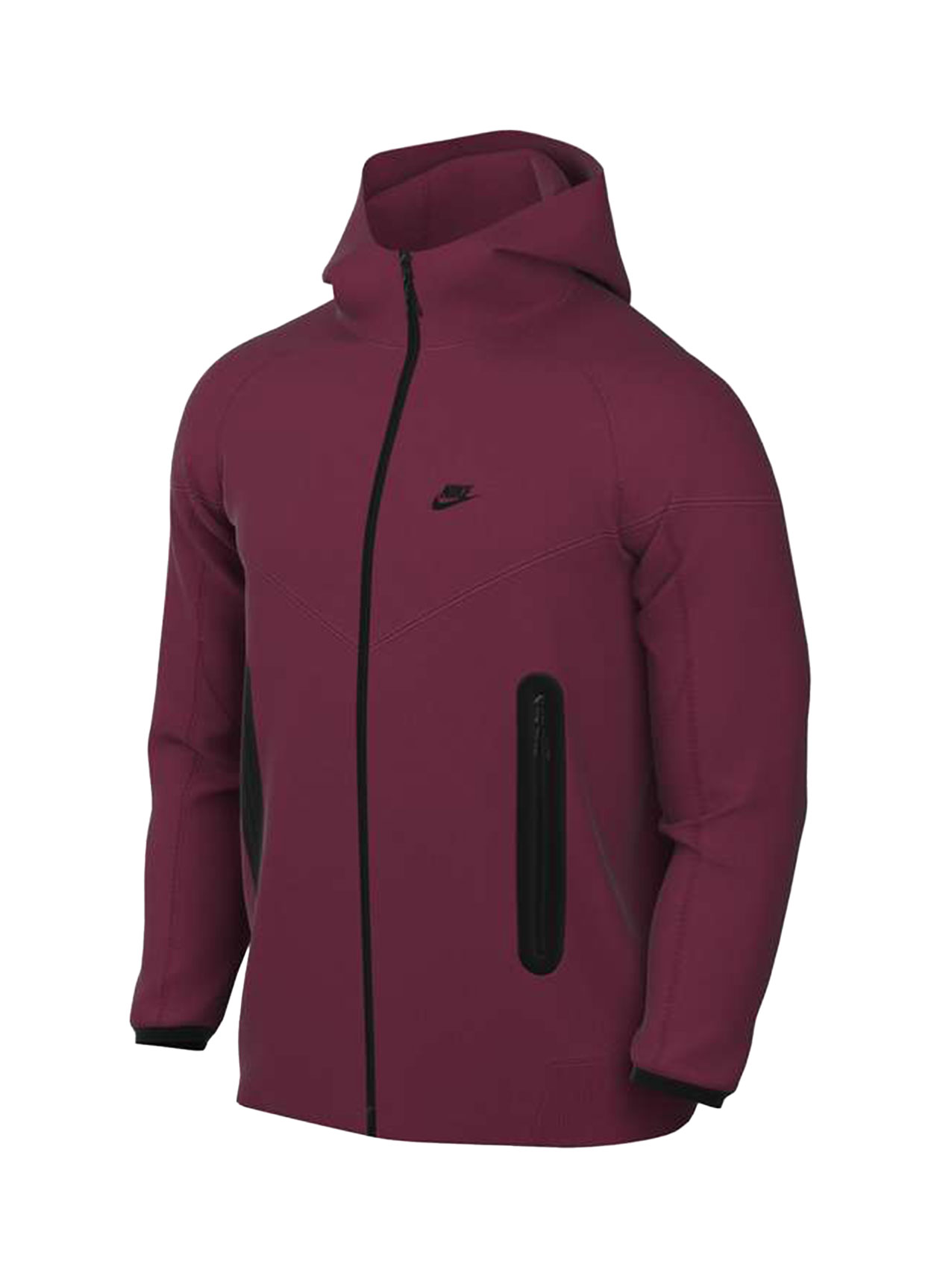 Team Maroon Nike Tech Fleece Full Zip Windrunner Hoodie Men s