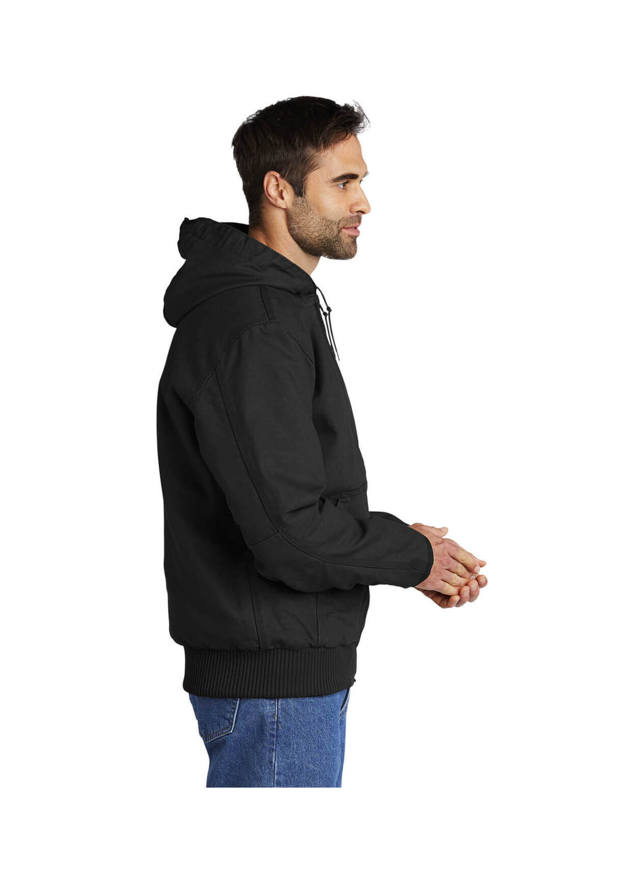 Carhartt Men's Black Washed Duck Active Jacket
