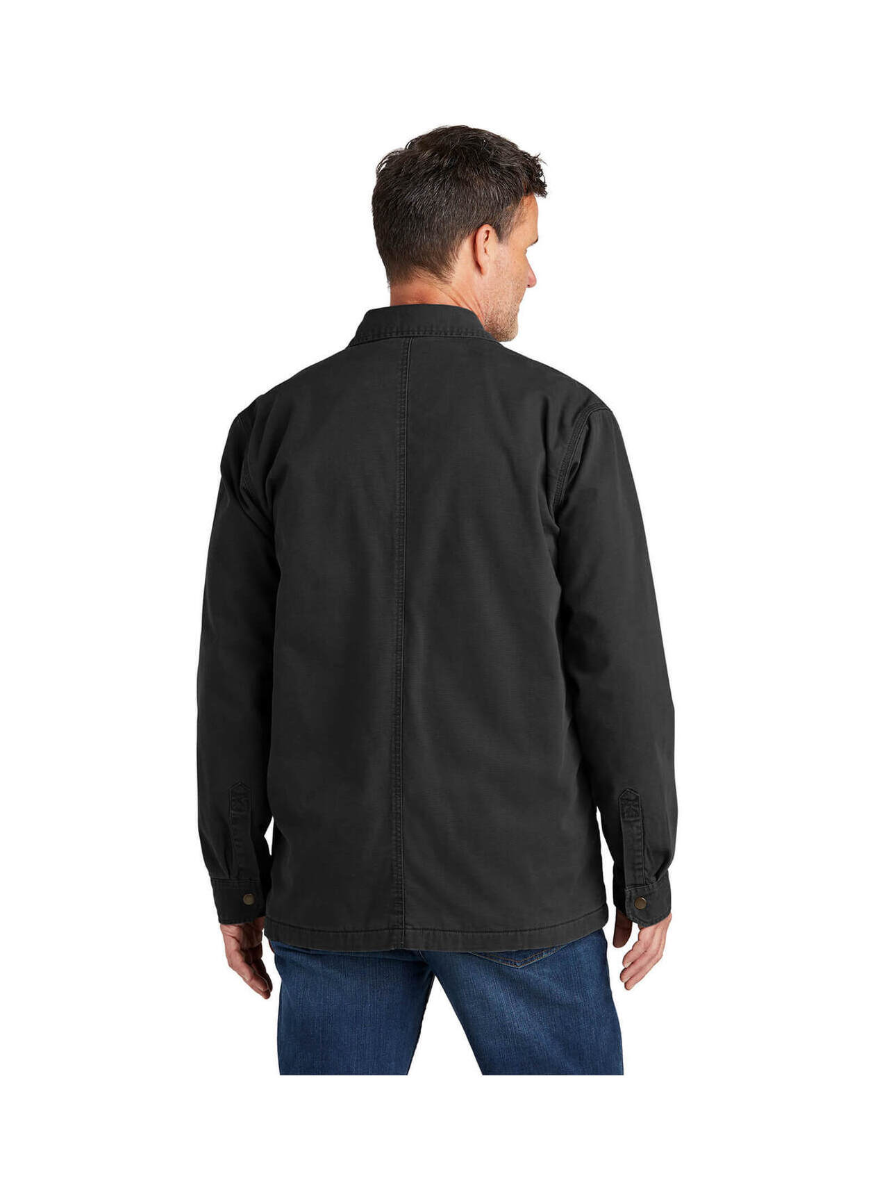 Carhartt Men's Black Rugged Flex Fleece-Lined Shirt Jacket Carhartt Men's Black Rugged Flex Fleece-Lined Shirt Jacket