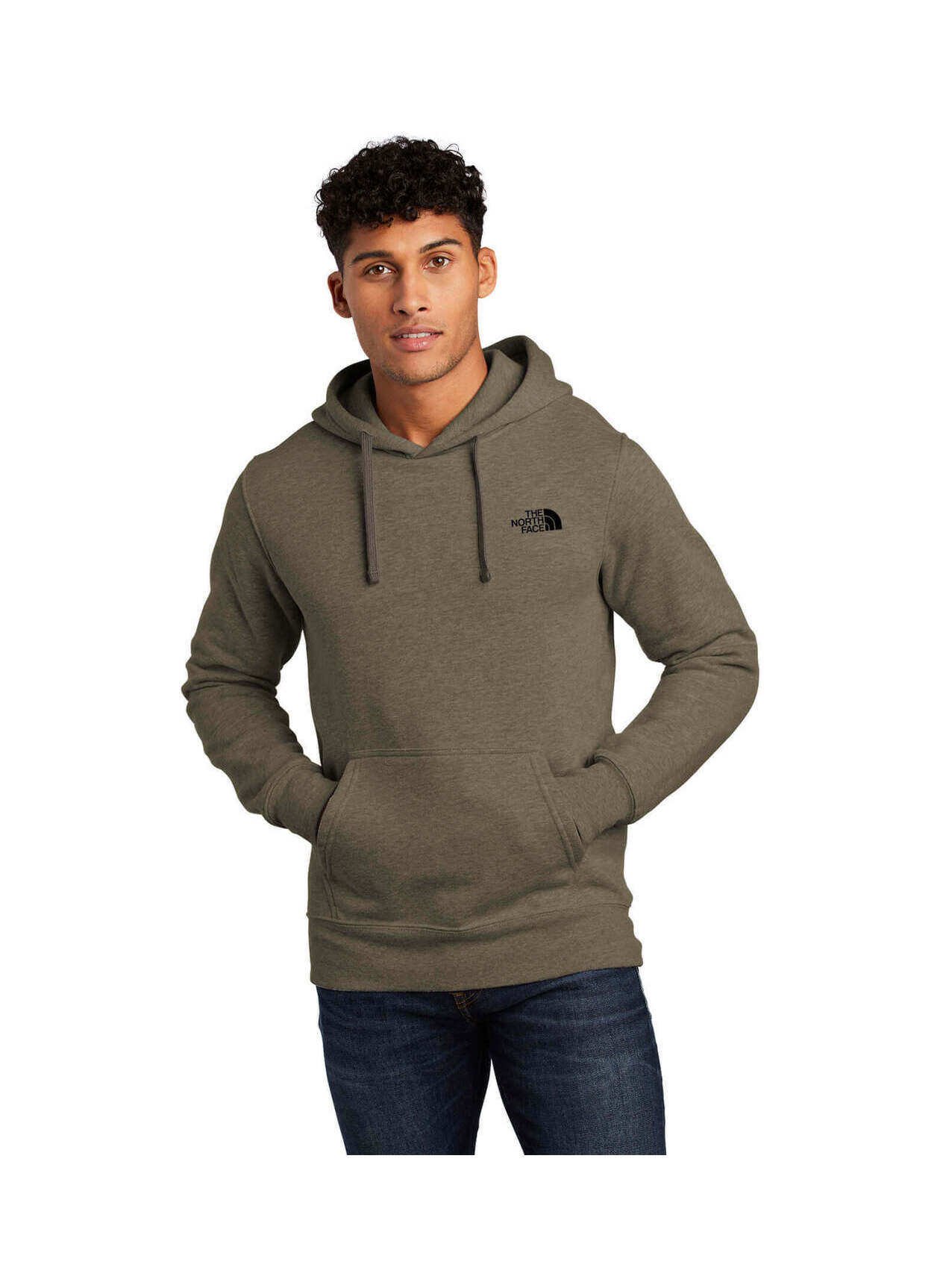 New Taupe Green Heather Men s The North Face Pullover Hoodie